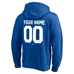 Los Angeles Dodgers Cooperstown Winning Streak Personalized Name & Number Pullover Hoodie - Royal