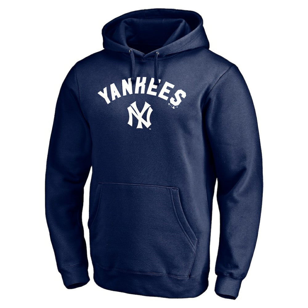 New York Yankees Cooperstown Winning Streak Personalized Name & Number Pullover Hoodie - Navy