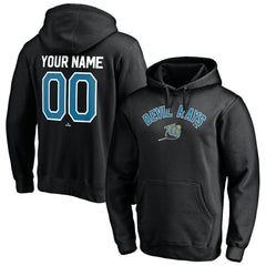 Tampa Bay Rays Cooperstown Winning Streak Personalized Name & Number Pullover Hoodie - Black