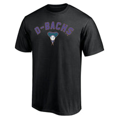 Arizona Diamondbacks Cooperstown Winning Streak Personalized Name & Number T-Shirt - Black