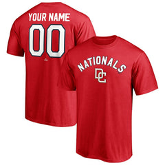 Washington Nationals Cooperstown Winning Streak Personalized Name & Number T-Shirt - Red