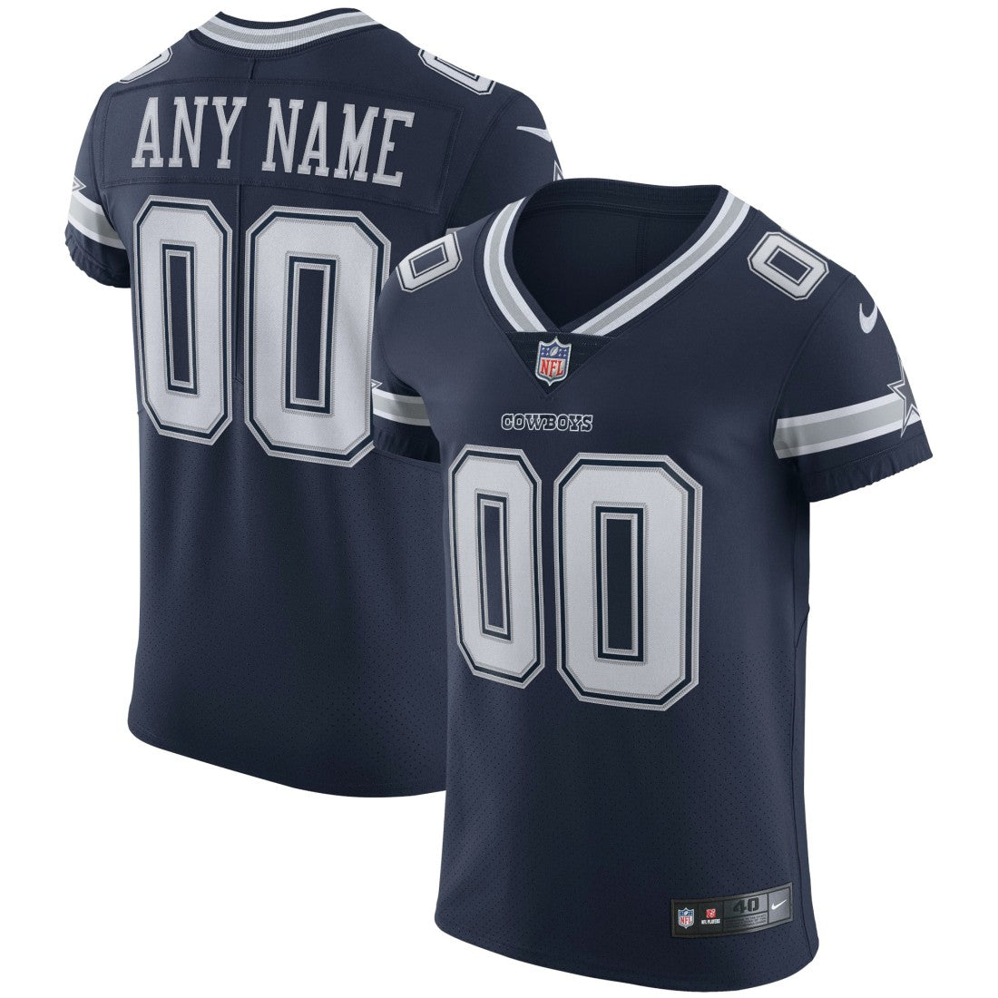 NFL Dallas Cowboys Vapor Elite Custom Jersey