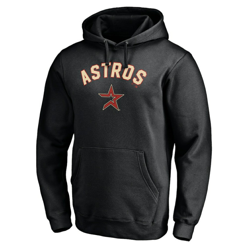 Houston Astros Cooperstown Winning Streak Alternate Personalized Name & Number Pullover Hoodie - Black