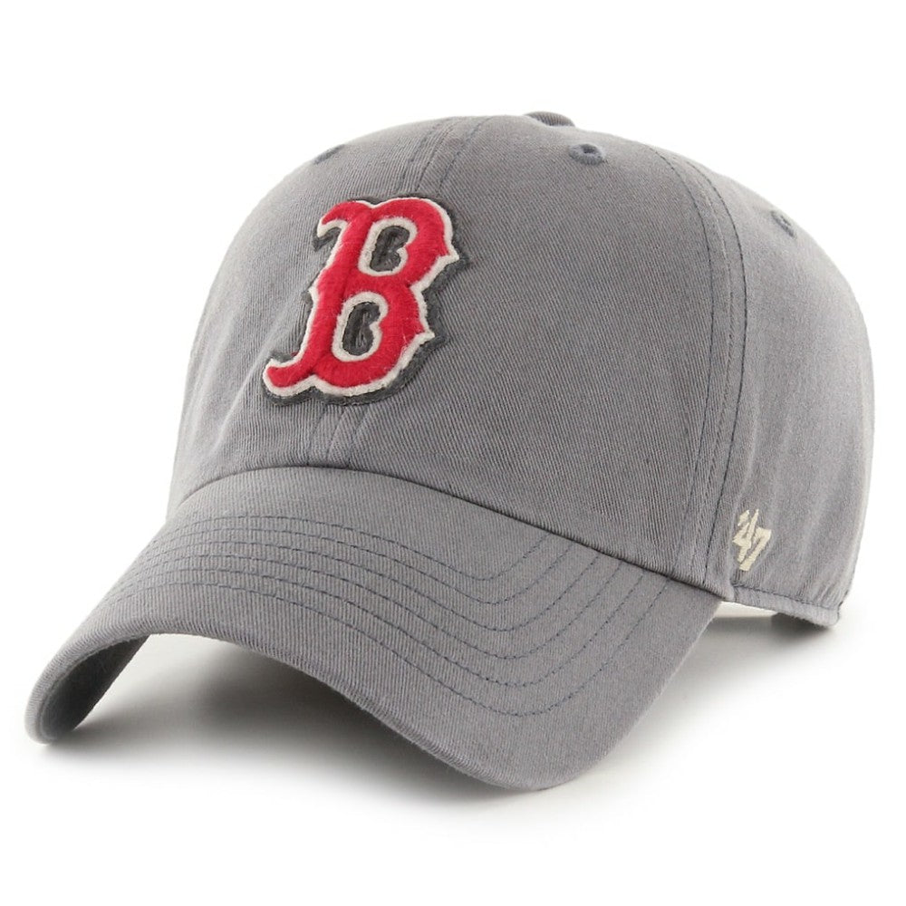 Boston Red Sox Greyhound Clean Up Adjustable Hat - Gray | 47 brand