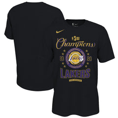 Los Angeles Lakers 2020 NBA Finals Champions Locker Room T-Shirt - Black | Nike outlet