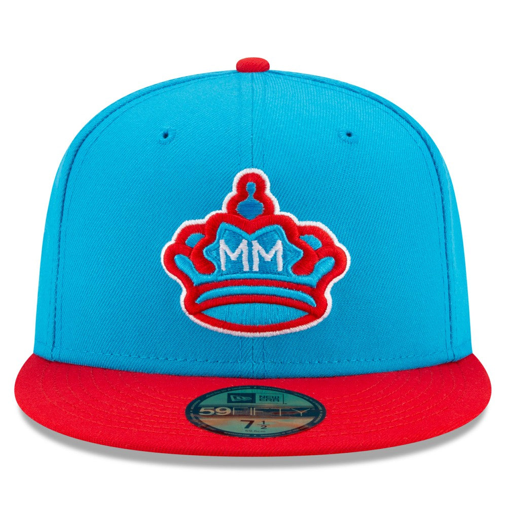 Miami Marlins 2021 City Connect 59FIFTY Fitted Hat - Blue/Red | New Era