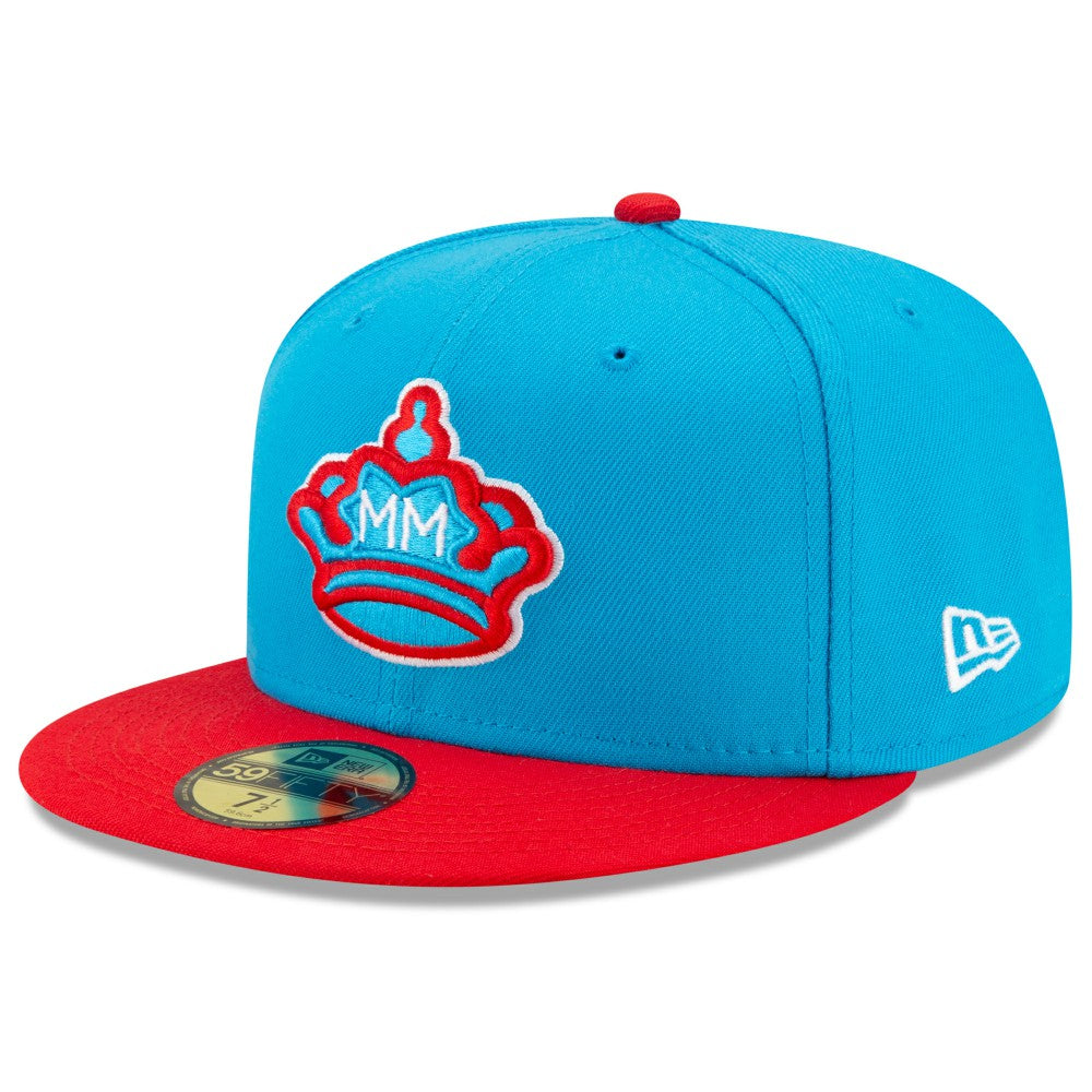 Miami Marlins 2021 City Connect 59FIFTY Fitted Hat - Blue/Red | New Era