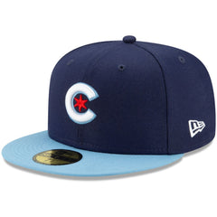Chicago Cubs 2021 City Connect 59FIFTY Fitted Hat - Navy/Light Blue | New Era