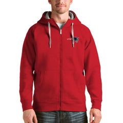 NFL New England Patriots Antigua Victory Full-Zip Hoodie