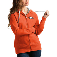 NFL Denver Broncos Antigua Women's Victory Full-Zip Hoodie