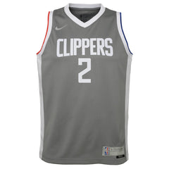 Kawhi Leonard LA Clippers Youth 2020/21 Swingman Player Jersey Gray - Earned Edition | Nike outlet