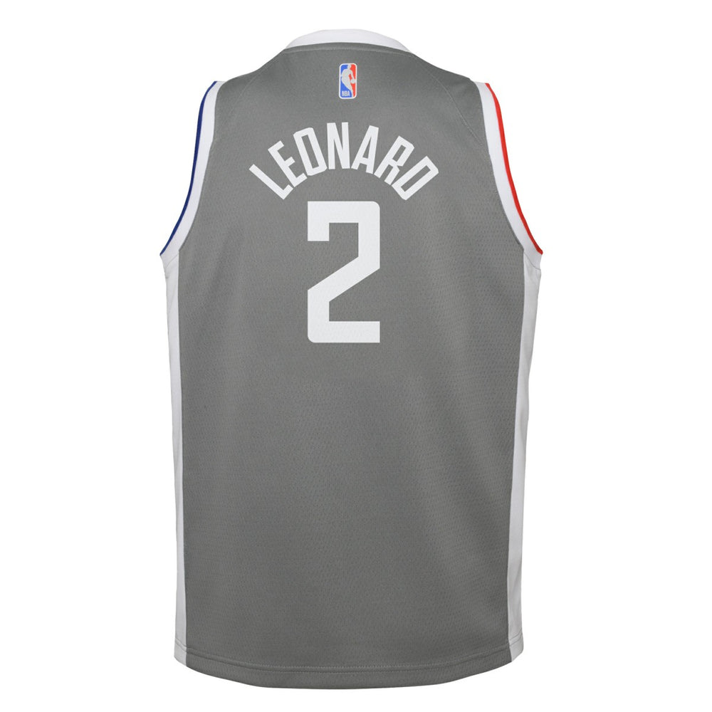 Kawhi Leonard LA Clippers Youth 2020/21 Swingman Player Jersey Gray - Earned Edition | Nike outlet