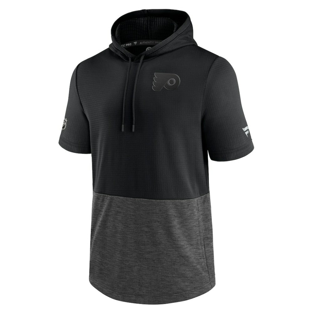Philadelphia Flyers Fanatics Authentic Pro Travel and Training Short Sleeve Pullover Hoodie