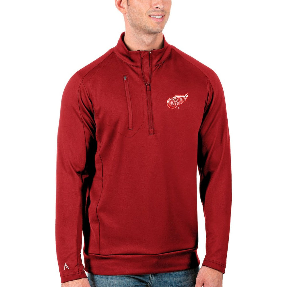 Detroit Red Wings Antigua Generation Quarter-Zip Pullover Jacket