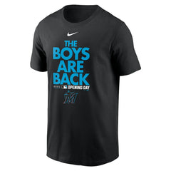 Miami Marlins 2021 Opening Day Phrase T-Shirt - Black | Nike