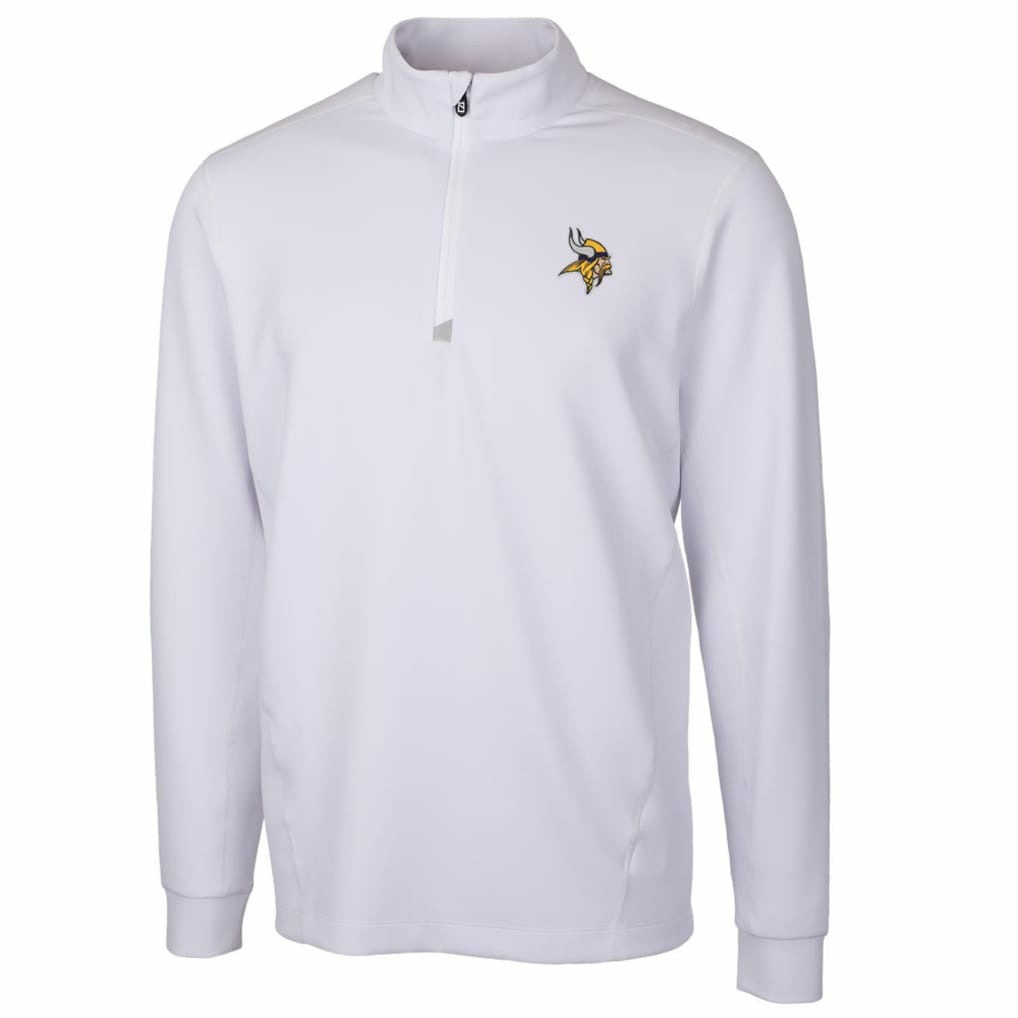 NFL Minnesota Vikings Cutter & Buck Traverse Quarter-Zip Pullover Jacket
