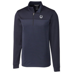 NFL Indianapolis Colts Cutter & Buck Traverse Stripe Quarter-Zip Pullover Jacket