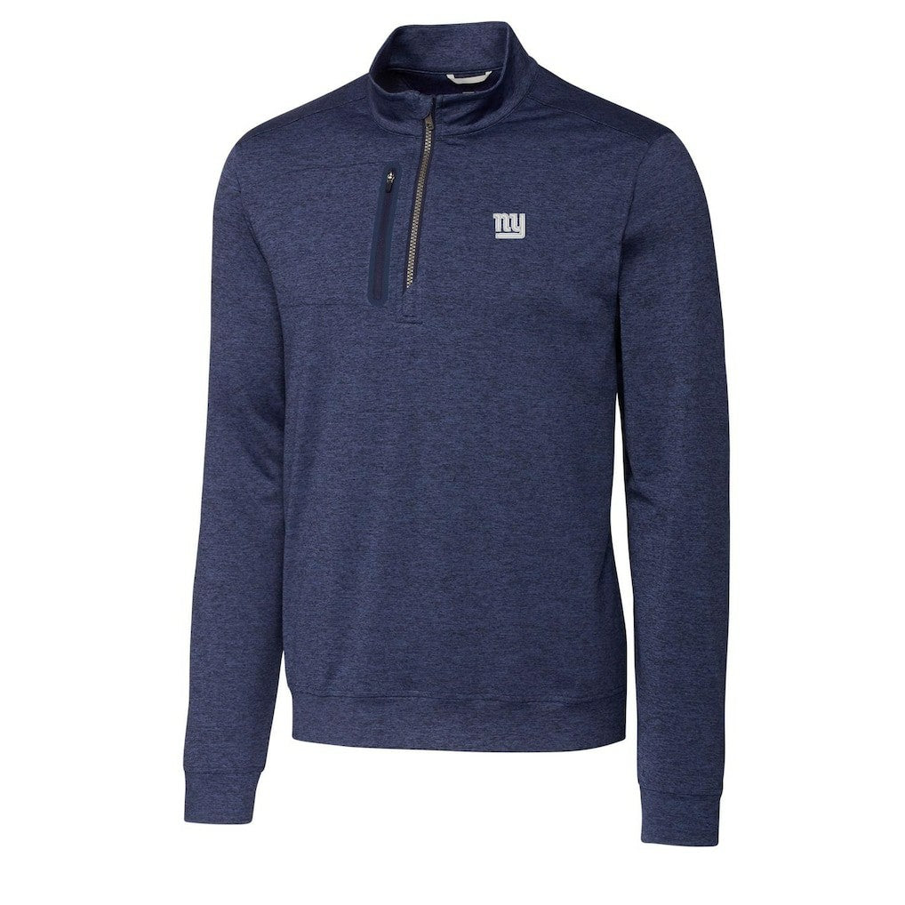 NFL New York Giants Cutter & Buck Big & Tall Stealth Quarter-Zip Pullover Jacket