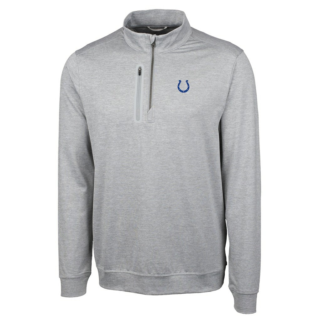 NFL Indianapolis Colts Cutter & Buck Big & Tall Stealth Quarter-Zip Pullover Jacket