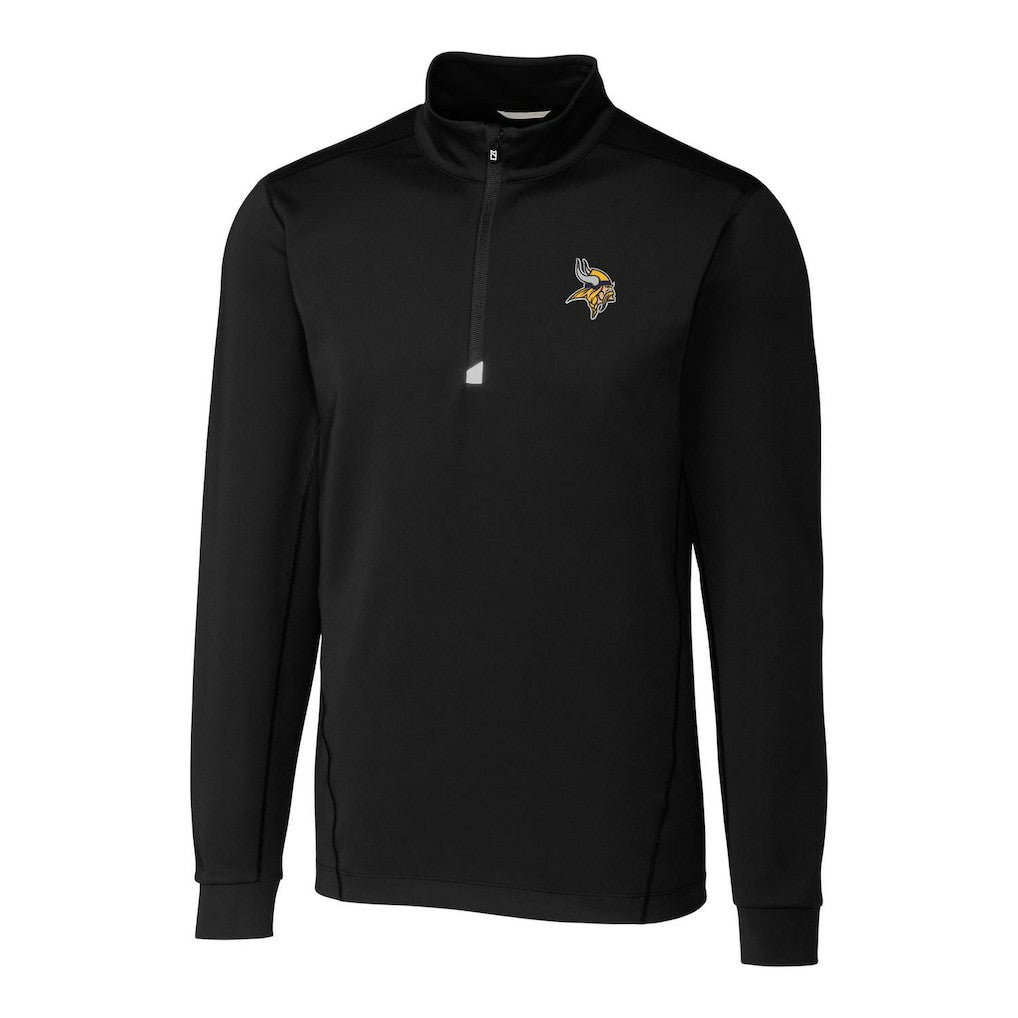 NFL Minnesota Vikings Cutter & Buck Big & Tall Traverse Quarter-Zip Pullover Jacket