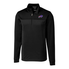 NFL Buffalo Bills Cutter & Buck Big & Tall Traverse Stripe Quarter-Zip Pullover Jacket