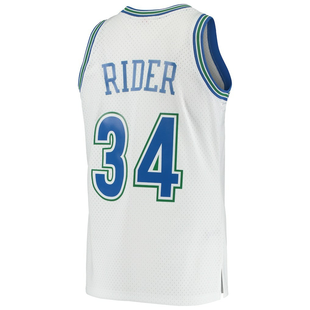 Isaiah Rider Minnesota Timberwolves 1995/96 Hardwood Classics Swingman Jersey - White | Mitchell & Ness on sale