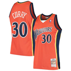 Stephen Curry Golden State Warriors Hardwood Classics Swingman Jersey sale - Orange | Mitchell & Ness online
