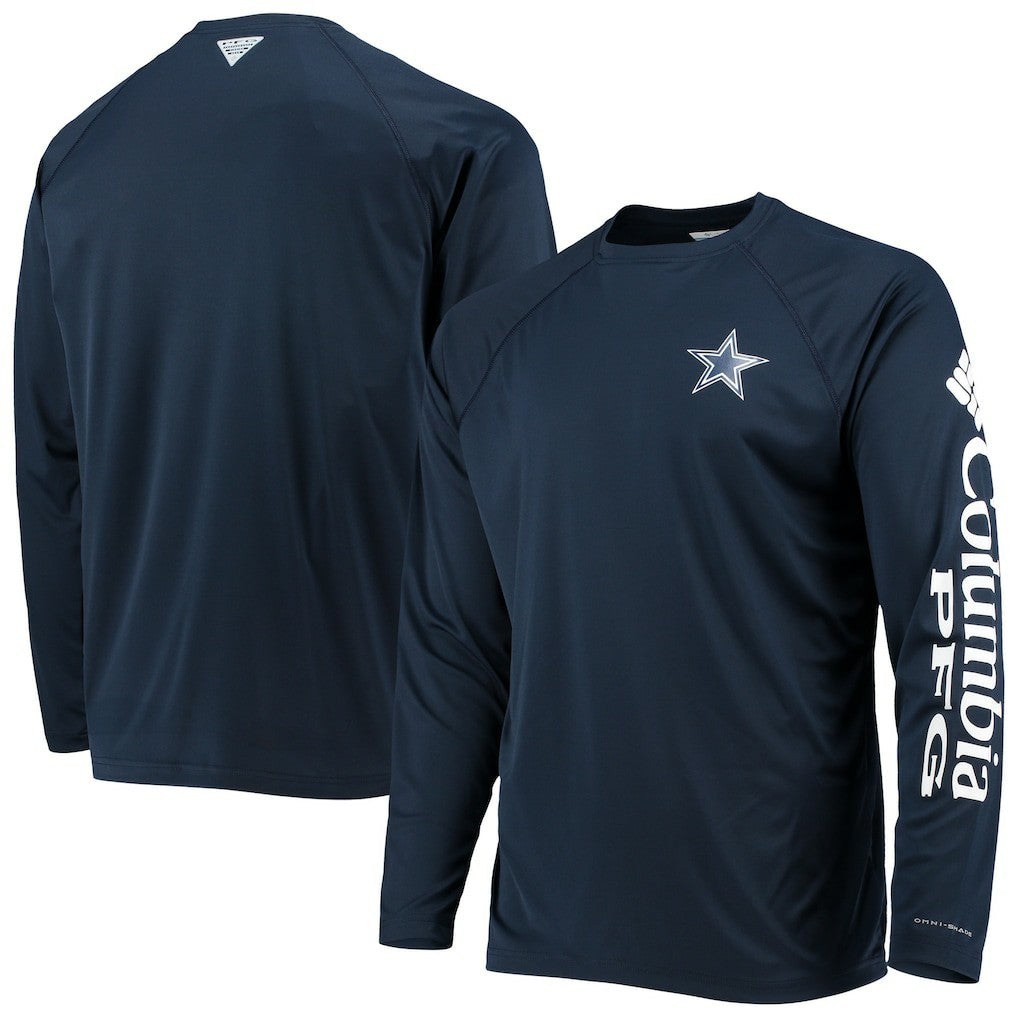 NFL Dallas Cowboys Terminal Tackle Omni-Shade Raglan Long Sleeve T-Shirt