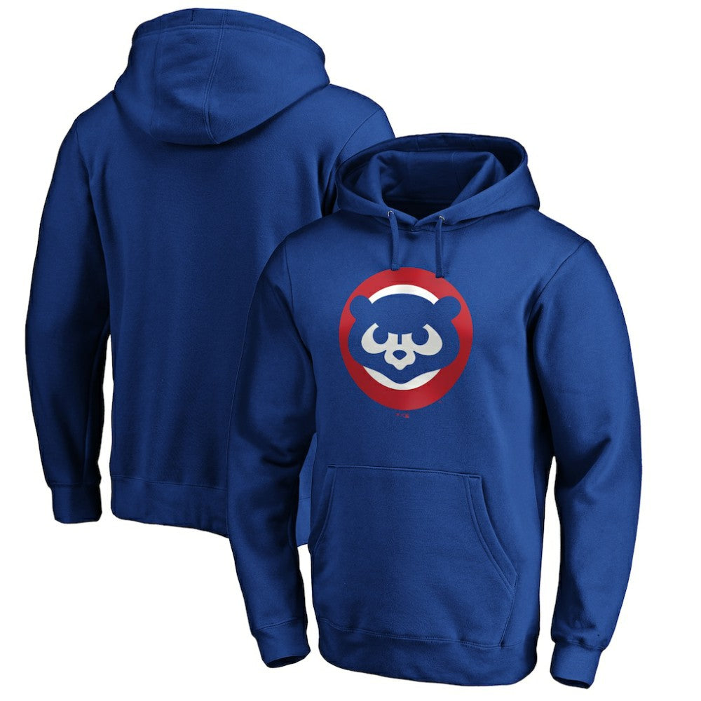 Chicago Cubs Cooperstown Collection Huntington Logo Fitted Pullover Hoodie - Royal