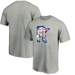Minnesota Twins Cooperstown Collection Huntington Logo T-Shirt - Heathered Gray