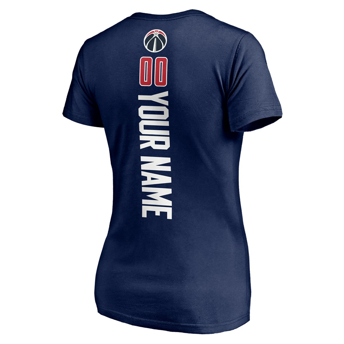 Washington Wizards Women's Playmaker Personalized Name & Number V-Neck T-Shirt - Navy for sale