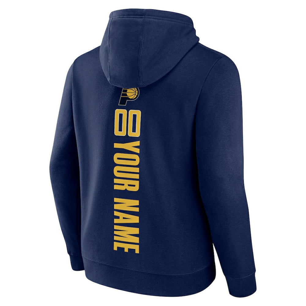 Indiana Pacers Playmaker Personalized Name & Number Pullover Hoodie - Navy shop