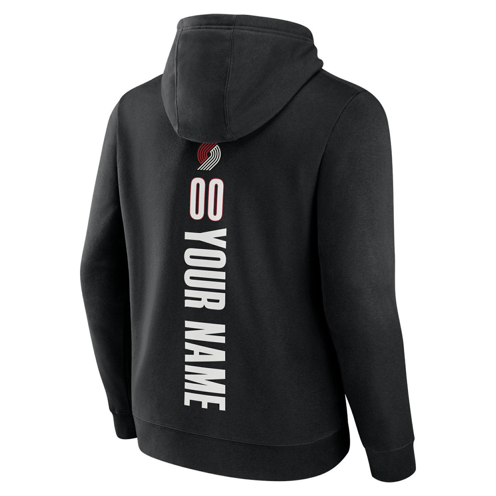 Portland Trail Blazers Playmaker Personalized Name & Number Pullover Hoodie - Black discount
