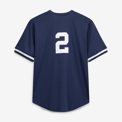 Derek Jeter New York Yankees Big & Tall Batting Practice Replica Player Jersey - Navy | Mitchell & Ness