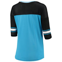 NFL Carolina Panthers 5th & Ocean by  Women's Mesh Long Sleeve T-Shirt