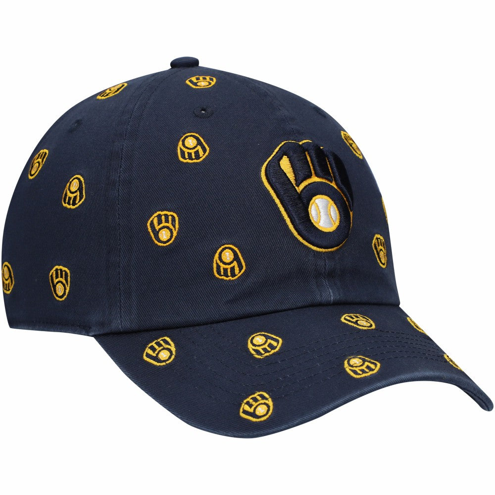 Milwaukee Brewers Women's Confetti Clean Up Adjustable Hat - Navy | 47 brand