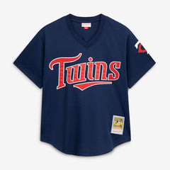 David Ortiz Minnesota Twins 2002 Cooperstown Collection Mesh Batting Practice Jersey - Navy | Mitchell & Ness