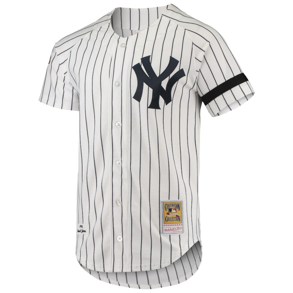 New York Yankees Cooperstown Collection 1996 Authentic Home Jersey - White | Mitchell & Ness
