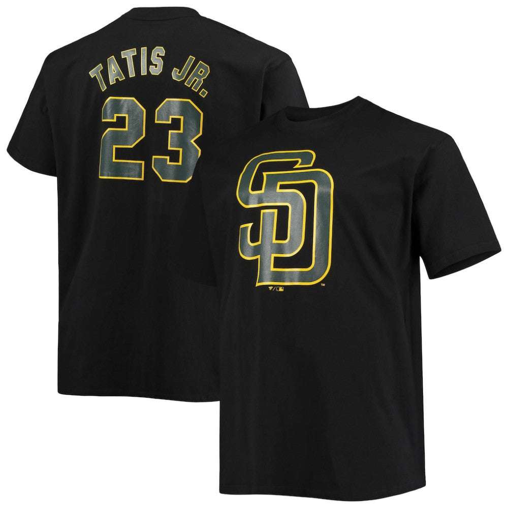 Fernando Tatis Jr. San Diego Padres Big & Tall Wordmark Name & Number T-Shirt - Black