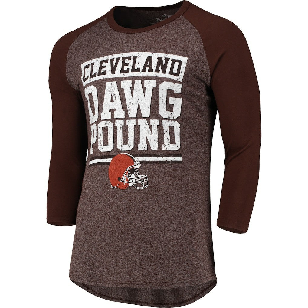 NFL Cleveland Browns Pastime Raglan 3/4-Sleeve T-Shirt