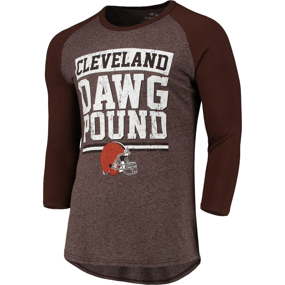 NFL Cleveland Browns Pastime Raglan 3/4-Sleeve T-Shirt