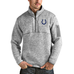 NFL Indianapolis Colts Antigua Team Logo Fortune Quarter-Zip Pullover Jacket