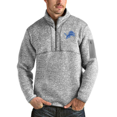 NFL Detroit Lions Antigua Team Logo Fortune Quarter-Zip Pullover Jacket