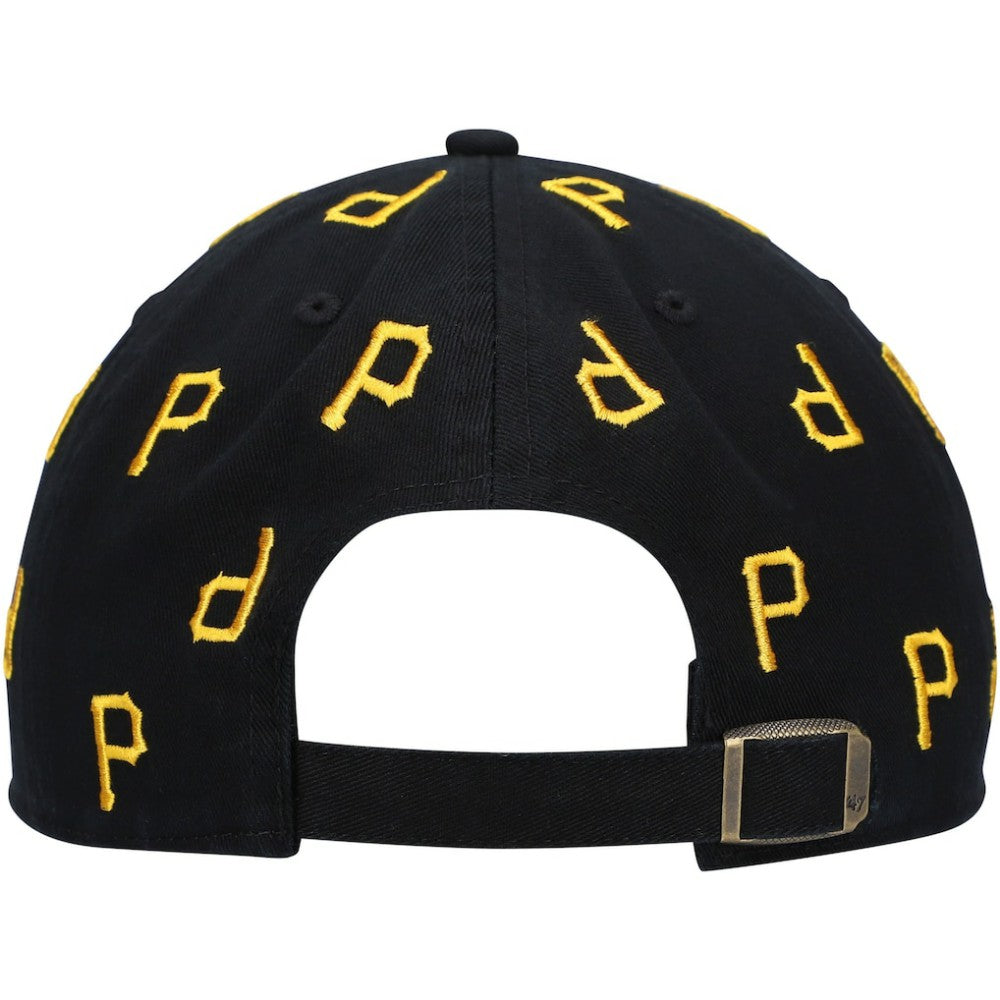 Pittsburgh Pirates Women's Confetti Clean Up Adjustable Hat - Black | 47 brand