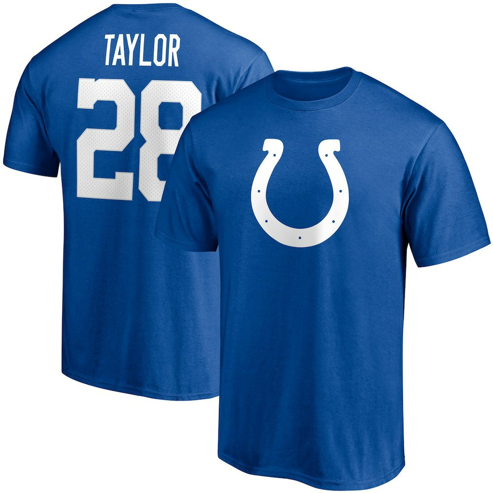 NFL Indianapolis Colts Jonathan Taylor  Player Icon Name & Number T-Shirt