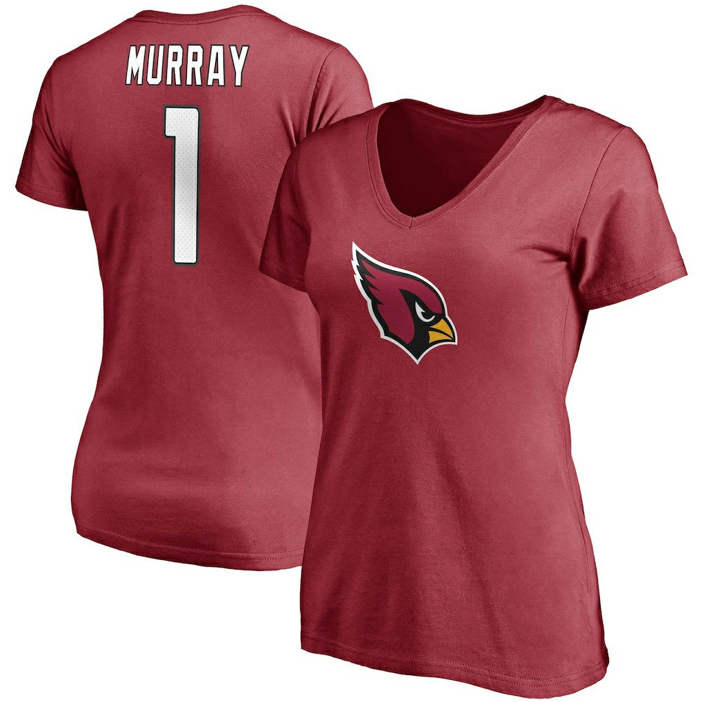 NFL Arizona Cardinals Kyler Murray  Women's Player Icon Name & Number V-Neck T-Shirt