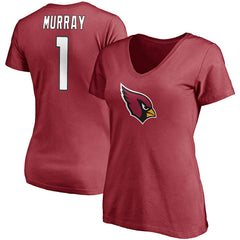 NFL Arizona Cardinals Kyler Murray  Women's Player Icon Name & Number V-Neck T-Shirt