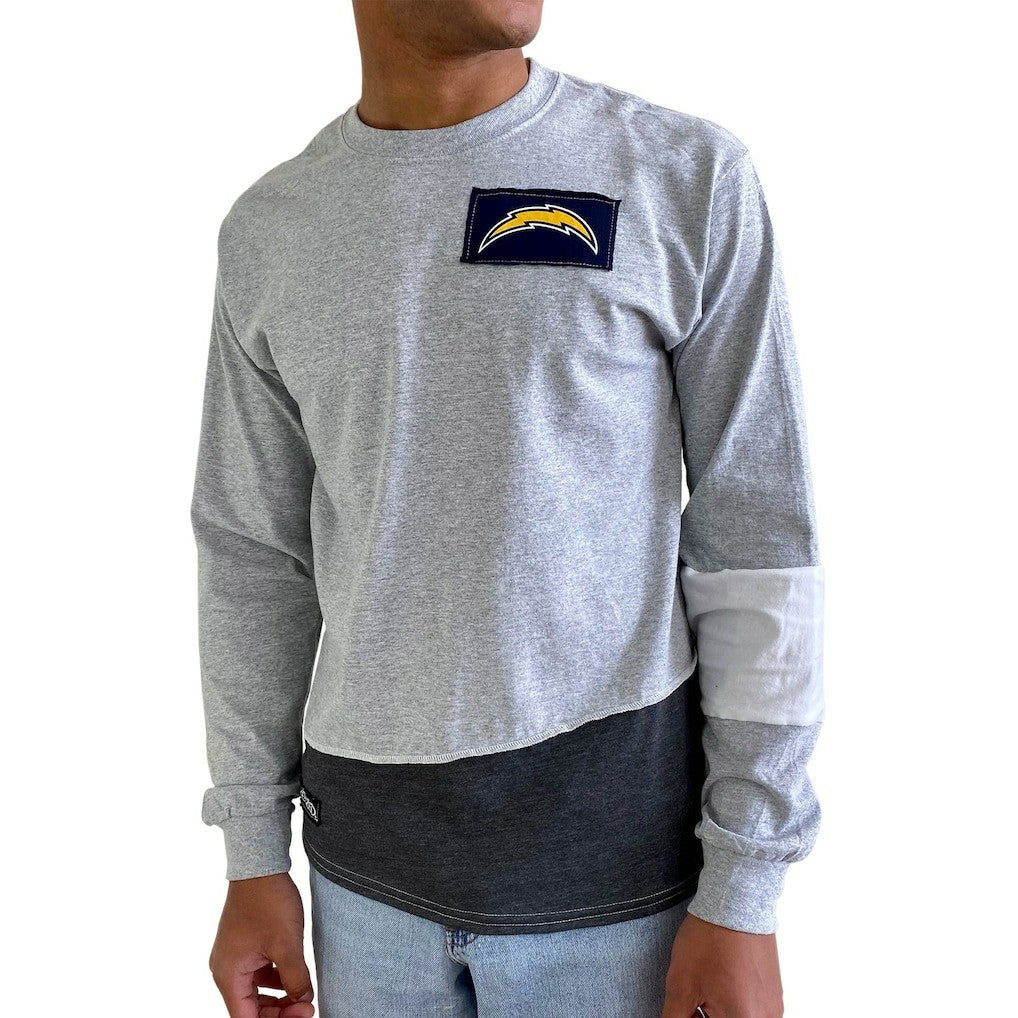 NFL Los Angeles Chargers Refried Apparel Sustainable Angle Long Sleeve T-Shirt