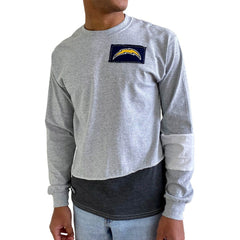 NFL Los Angeles Chargers Refried Apparel Sustainable Angle Long Sleeve T-Shirt