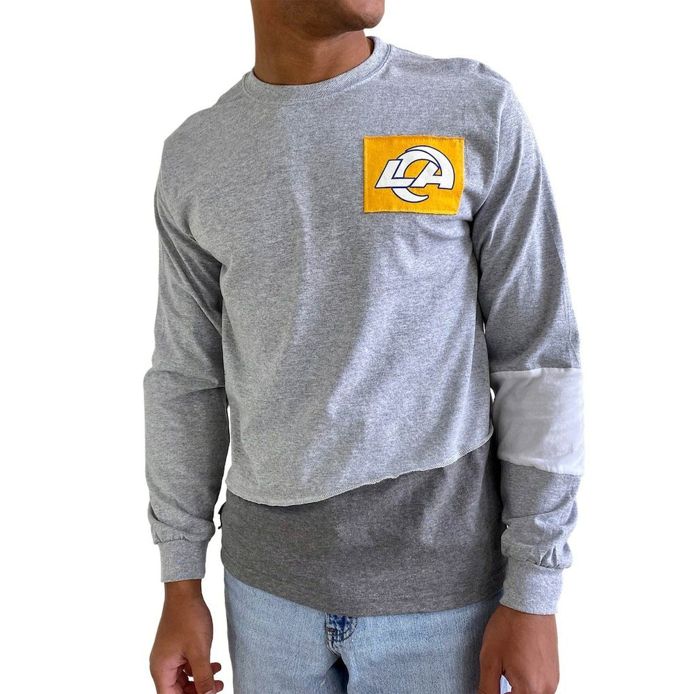 NFL Los Angeles Rams Refried Apparel Sustainable Angle Long Sleeve T-Shirt